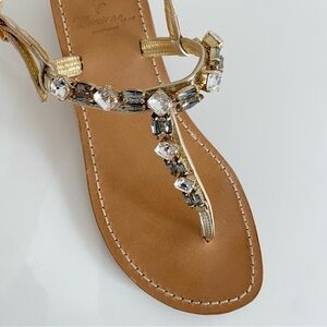 Corcione Swaroski Crystal Thong Sandal